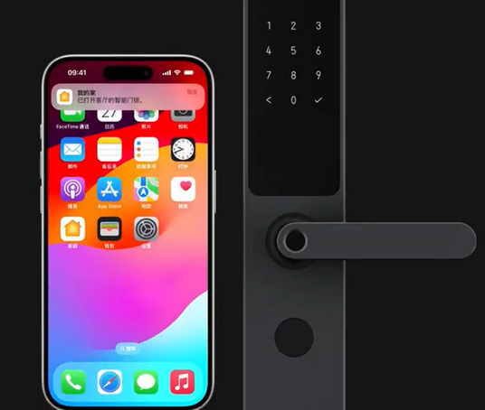 宾阳iPhone维修站分享在iPhone上使用家庭钥匙开启智能门锁 