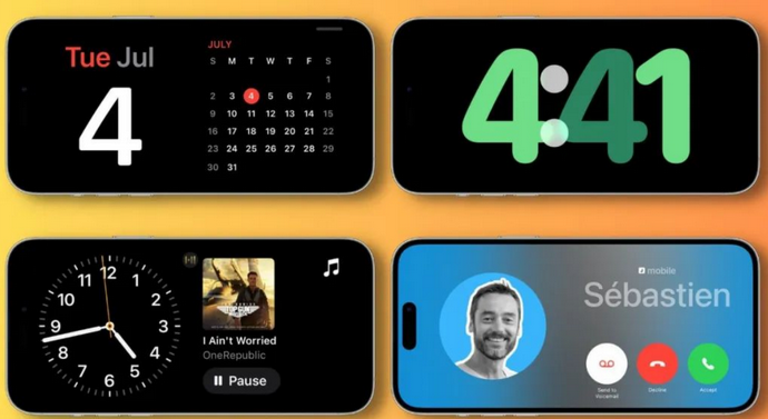 宾阳苹果手机维修分享iOS17横屏充电待机显示有什么好处 