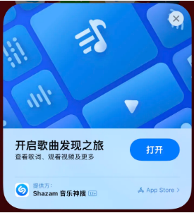 宾阳苹果14维修站分享iPhone14音乐识别功能使用方法 