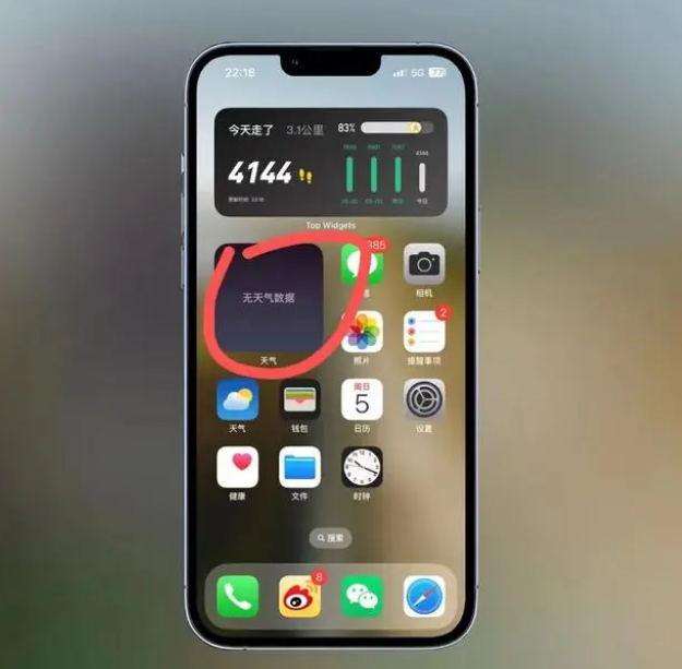 宾阳苹果手机维修分享:iOS16主屏幕天气小组件无法正常工作怎么办？ 