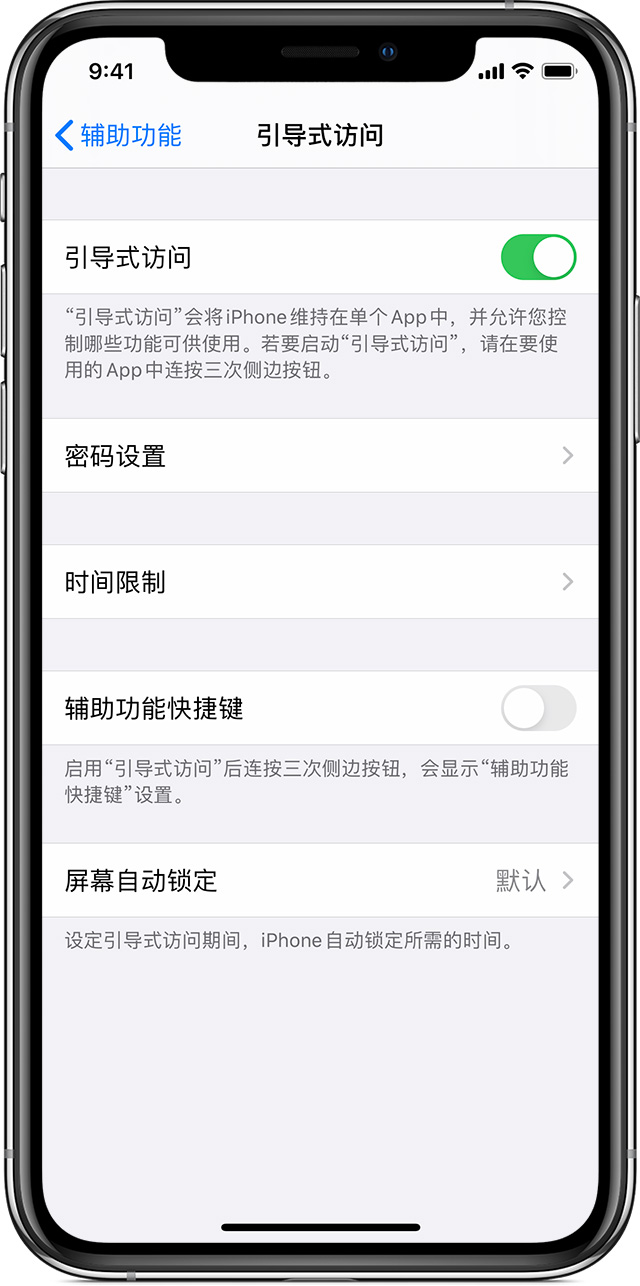 宾阳苹果手机维修分享如何在 iPhone 上退出引导式访问 