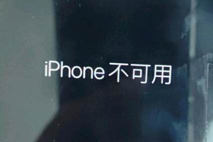 宾阳苹果服务网点分享锁屏界面显示“iPhone 不可用”如何解决 