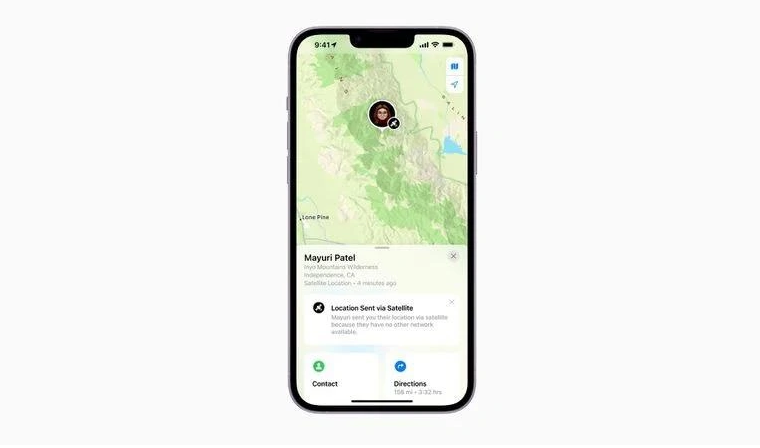宾阳苹果14维修分享iPhone14系列中 FindMy功能通过卫星分享位置方法教程 
